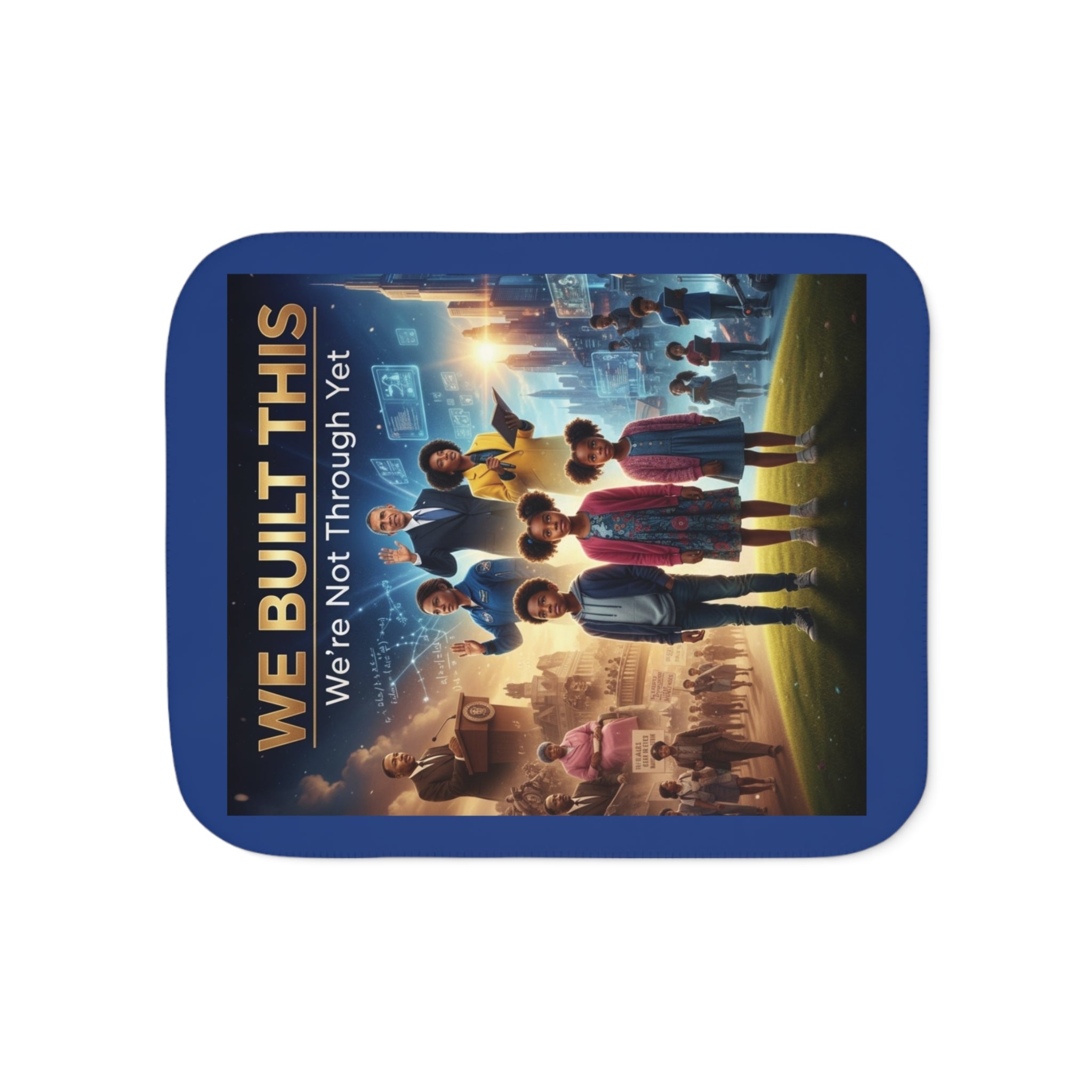 WE BUILT THIS Sherpa Blanket, Two Colors